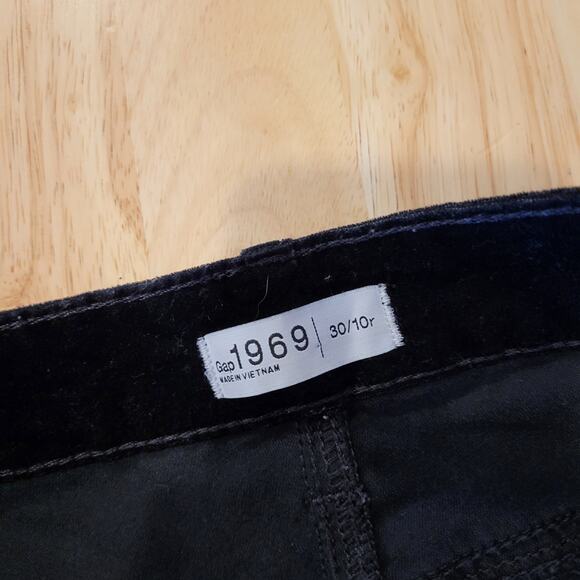 Gap 1969 30/10r Black Straight Leg Jeans Cotton Blend 9" Rise 31"Inseam - Picture 4 of 12